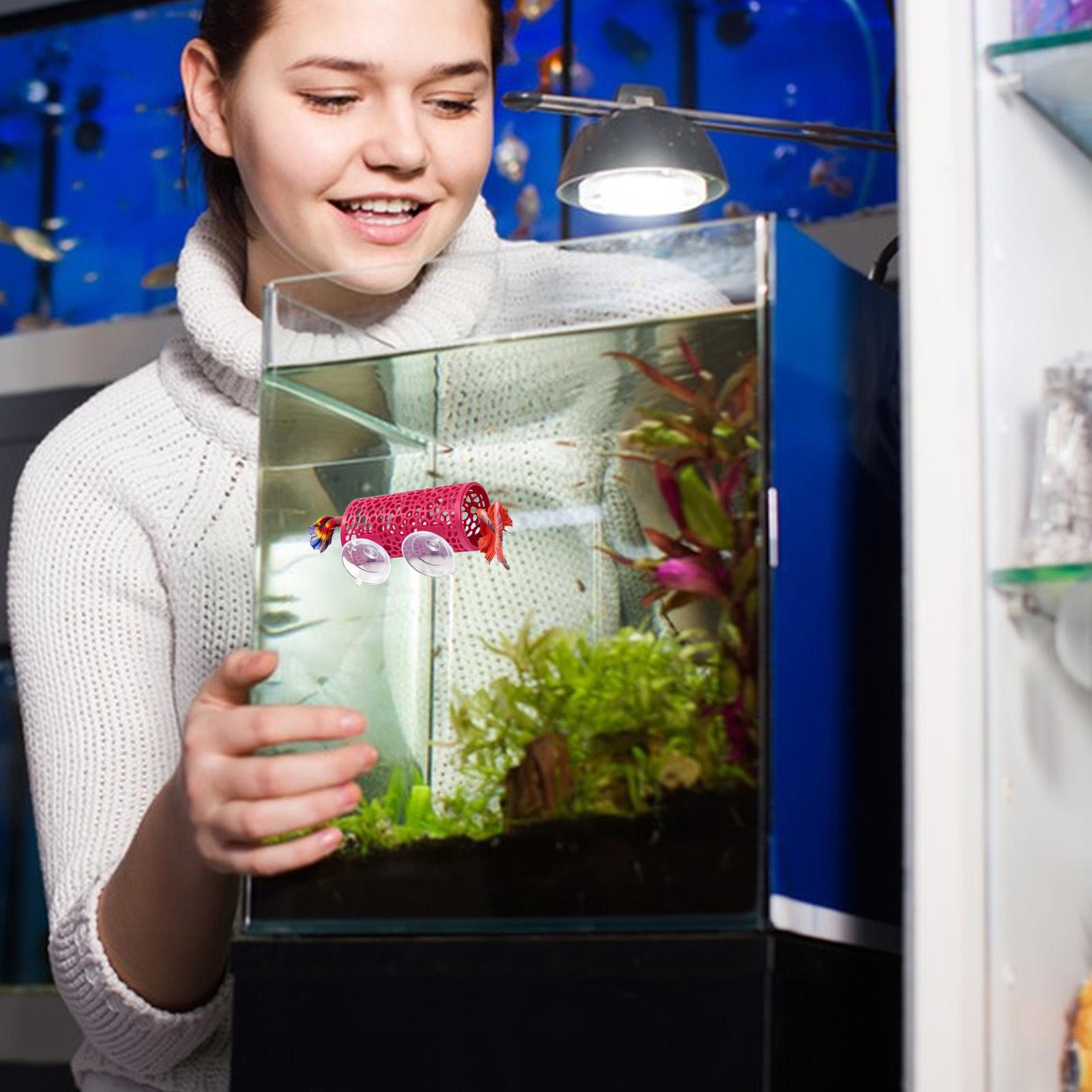 Aquarium Fish Cichlid - Уютное убежище-туннель для рыбок Betta: безопасный