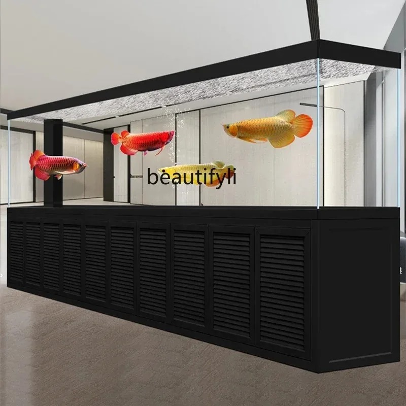 Live Fish Aquarium - Новый супер большой офисный алюминиевый аквариум