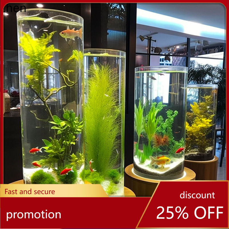 Live Fish Aquarium - Креативный акриловый цилиндрический аквариум YFY для