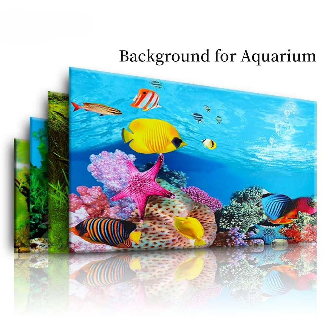 Aquarium Fish Cichlid - Фон для аквариума, 3D наклейка, украшение