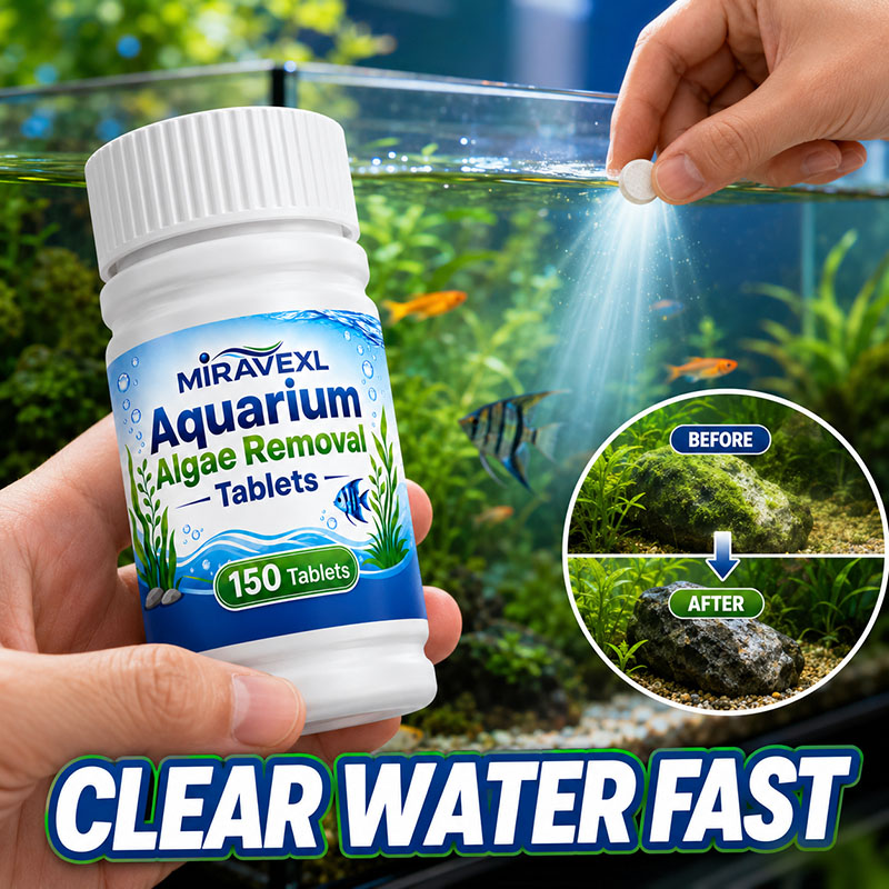 Live Fish Aquarium - Таблетки MIRAVEXL 150 для удаления водорослей