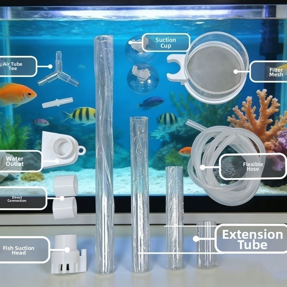 Aquarium Fish Waste Collector - Съемный сборник рыбных отходов для аквариума,
