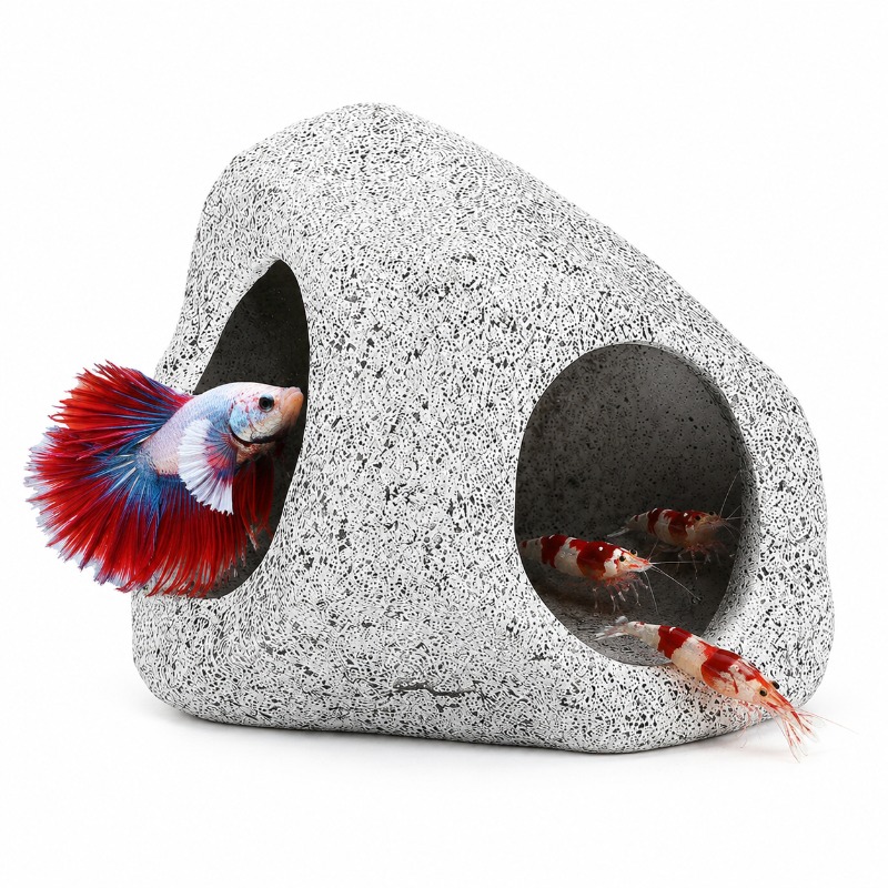 Aquarium Fish Cichlid - Керамическая декорация-пещера для аквариума, укрытие для