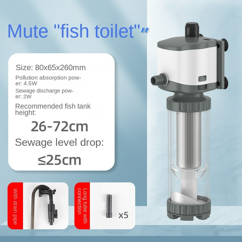 Насос-фильтр для аквариума 3-в – обзор и цена Aquarium Fish Waste Collector