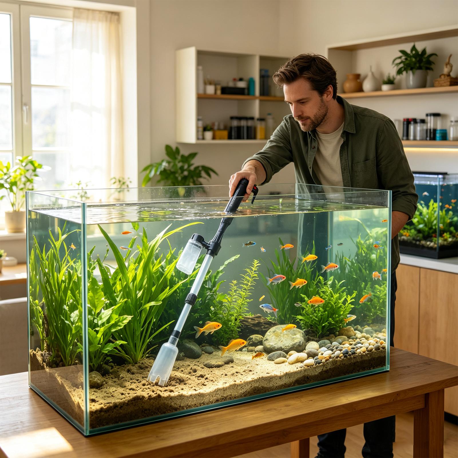 Аквариумный пылесос 3 в 1 для  – обзор и цена Aquarium Fish Waste Collector