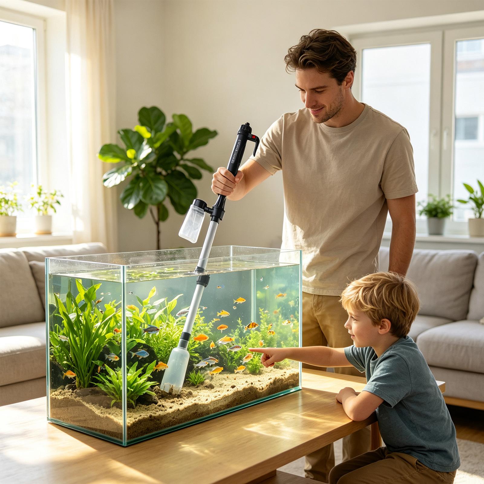 Аквариумный пылесос 3 в 1 для  – обзор и цена Aquarium Fish Waste Collector