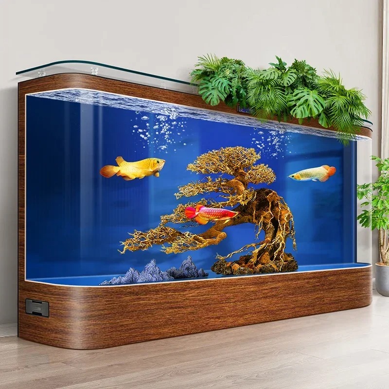 Экологический аквариум от пола – обзор и цена Live Fish Aquarium